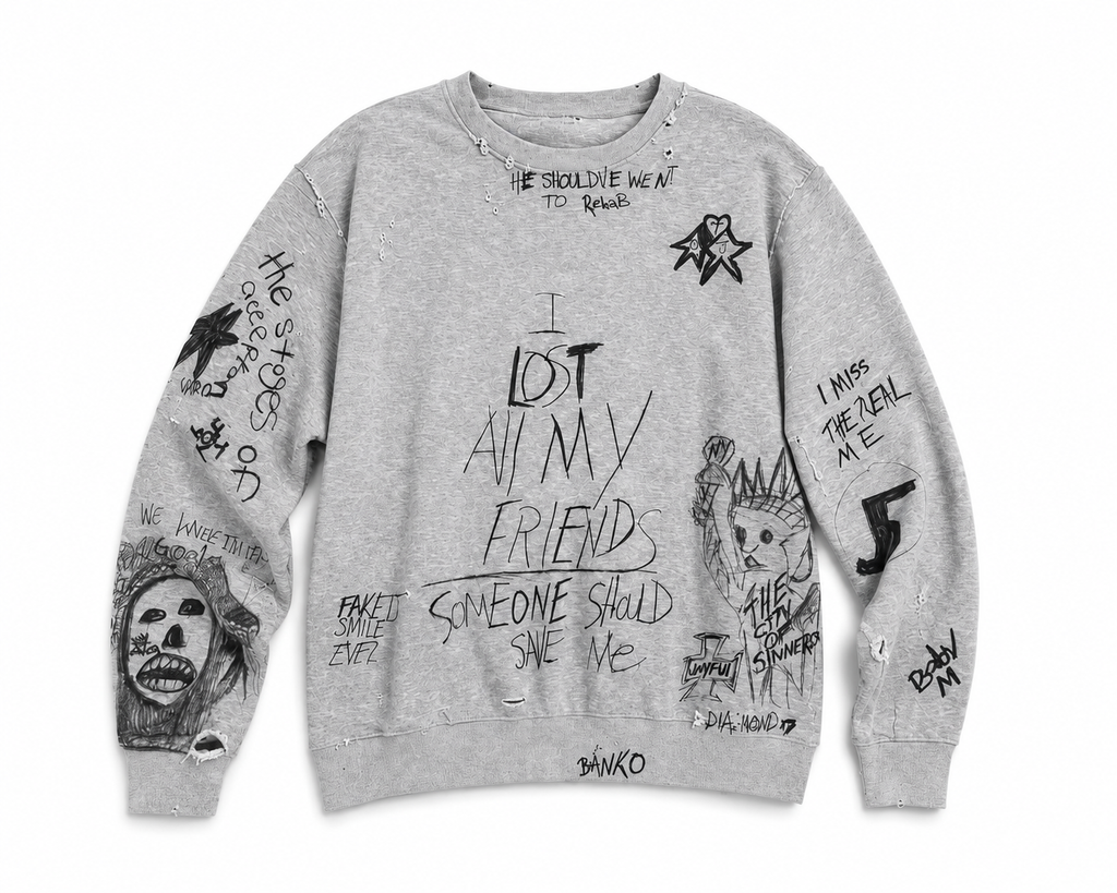 LOST MY FRIENDS CREWNECK
